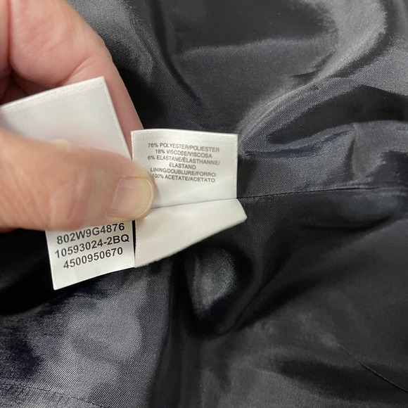 Anne Klein Women's Career Suit Blazer Jacket Charcoal Gray Lined Size 14W EUC - Picture 10 of 11